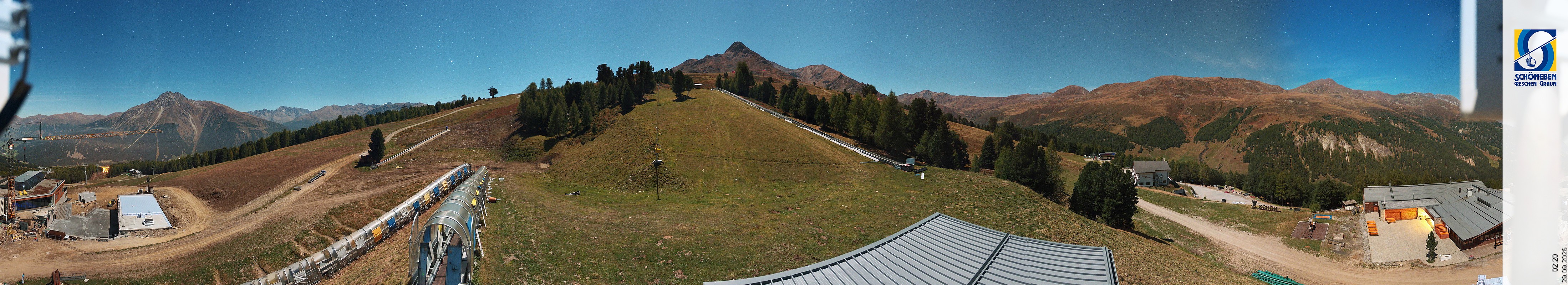 Archiv Foto Webcam Schöneben - Panoramablick von der Mittelstation