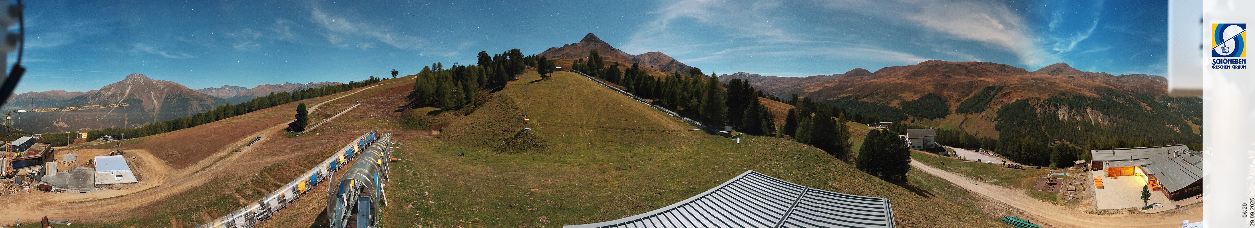Archiv Foto Webcam Schöneben - Panoramablick von der Mittelstation