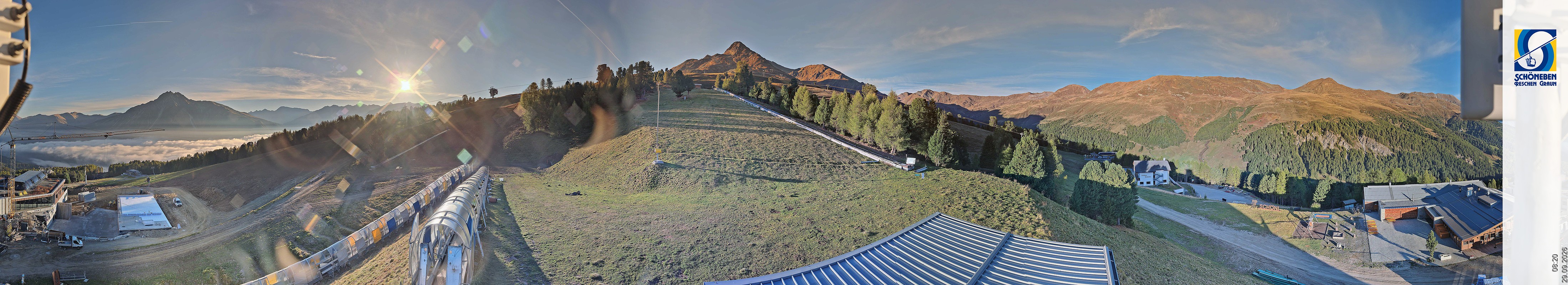 Archiv Foto Webcam Schöneben - Panoramablick von der Mittelstation