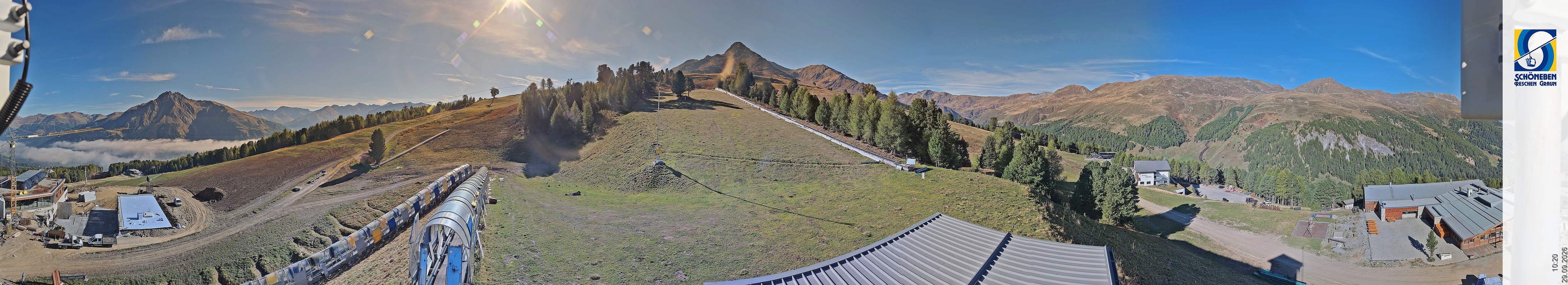 Archiv Foto Webcam Schöneben - Panoramablick von der Mittelstation
