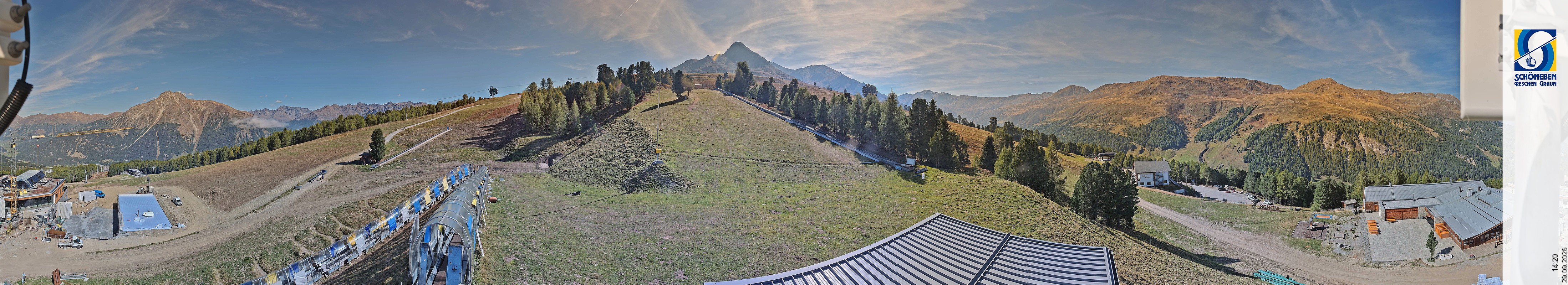 Archiv Foto Webcam Schöneben - Panoramablick von der Mittelstation