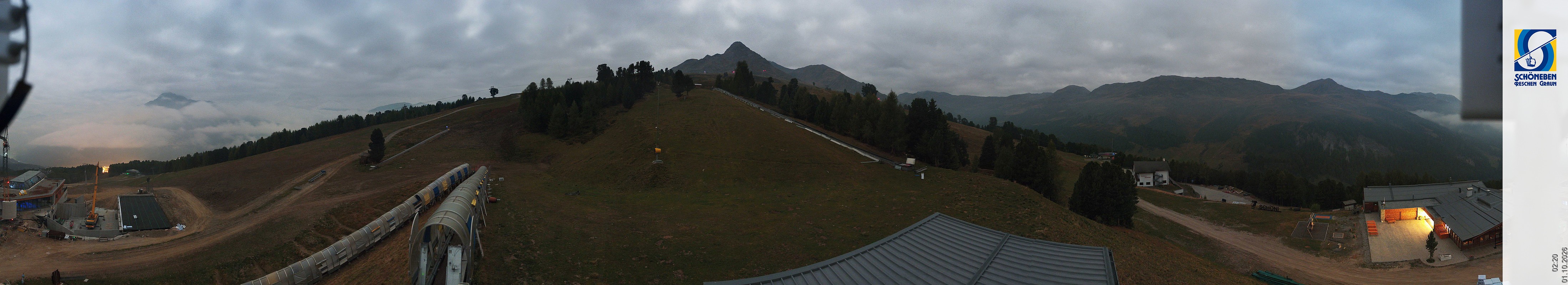Archiv Foto Webcam Schöneben - Panoramablick von der Mittelstation