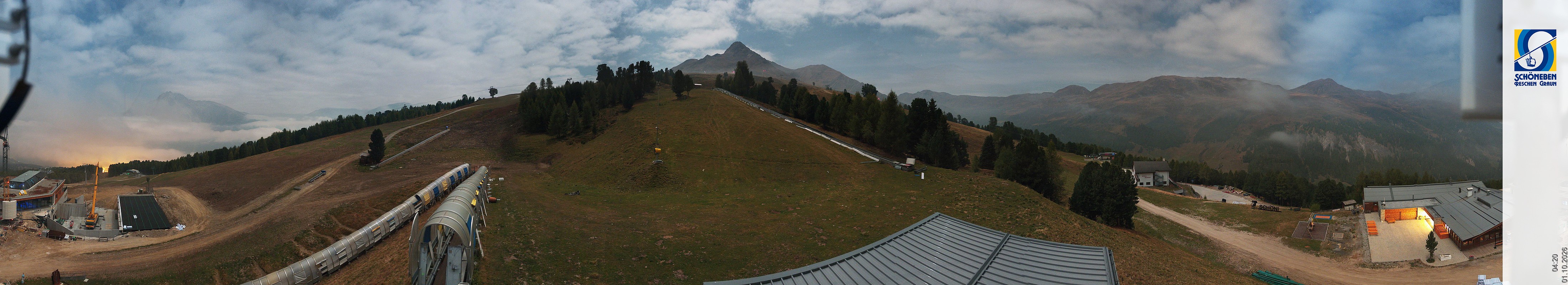 Archiv Foto Webcam Schöneben - Panoramablick von der Mittelstation