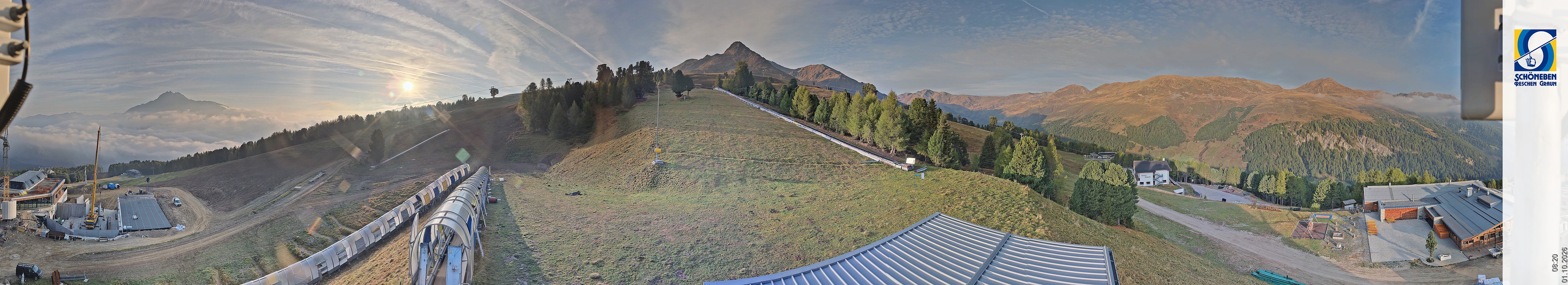 Archiv Foto Webcam Schöneben - Panoramablick von der Mittelstation