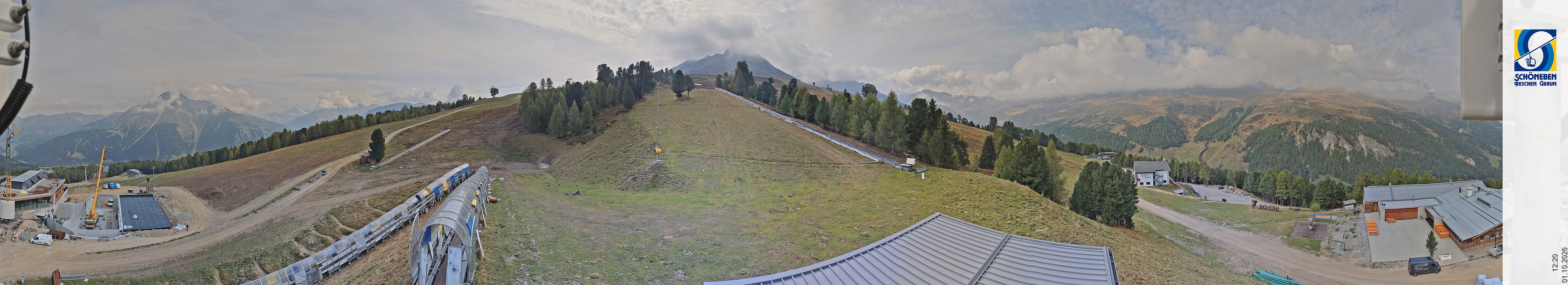 Archiv Foto Webcam Schöneben - Panoramablick von der Mittelstation