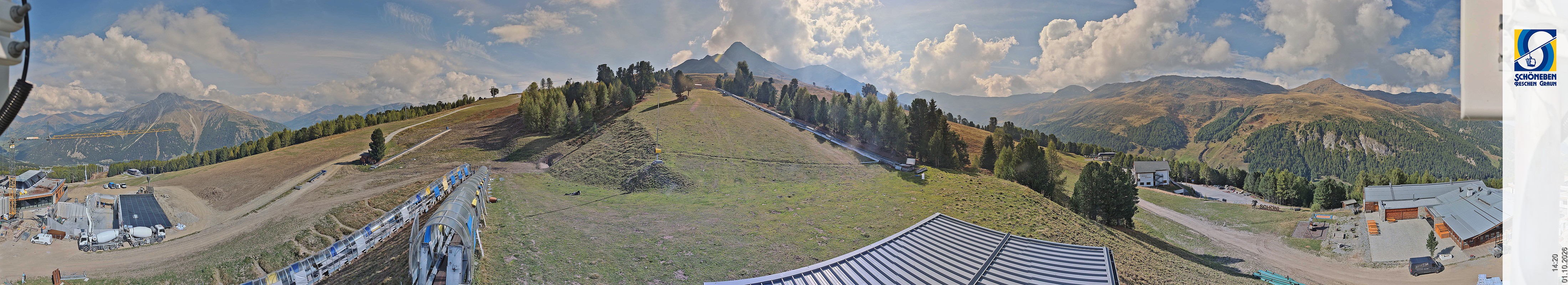 Archiv Foto Webcam Schöneben - Panoramablick von der Mittelstation