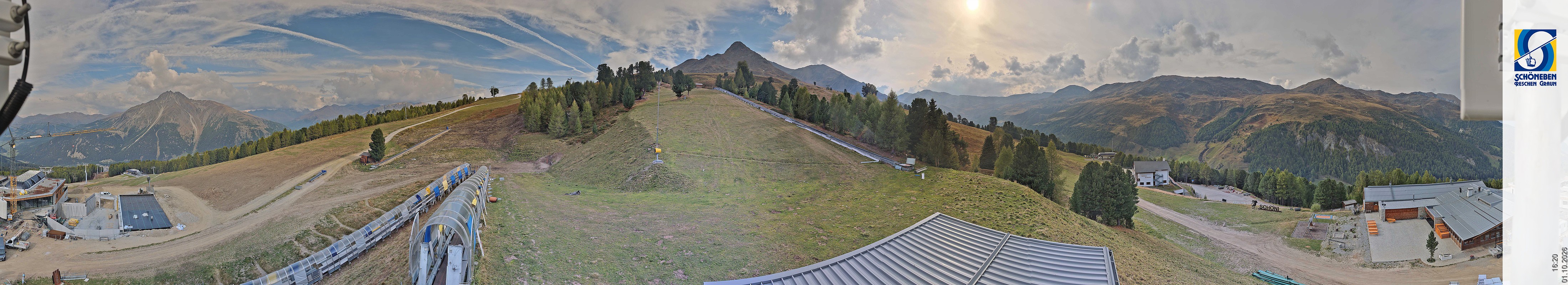 Archiv Foto Webcam Schöneben - Panoramablick von der Mittelstation