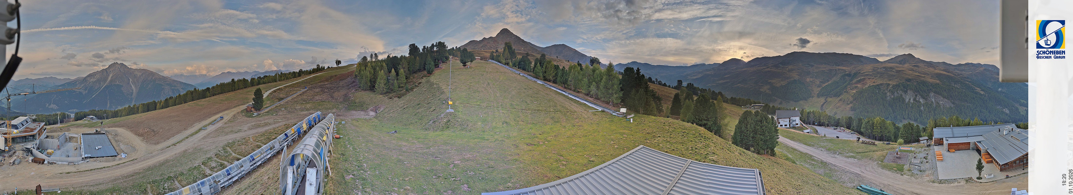 Archiv Foto Webcam Schöneben - Panoramablick von der Mittelstation