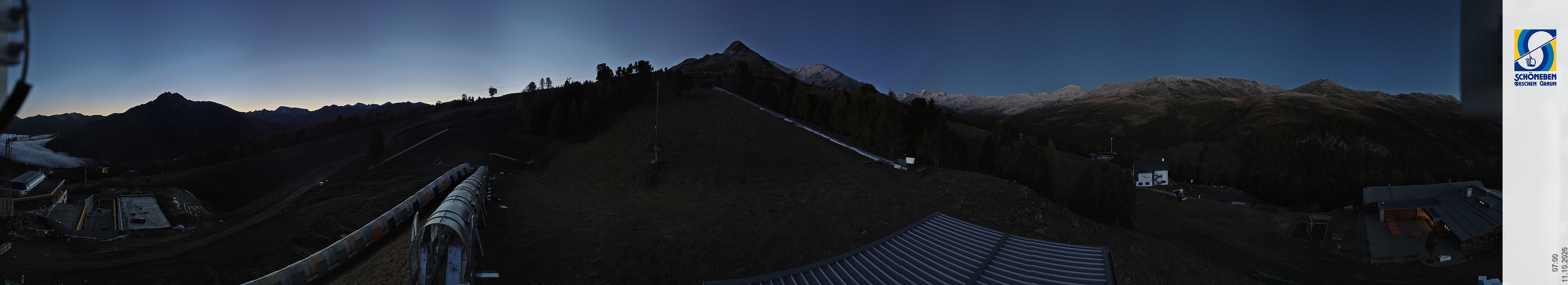 Archiv Foto Webcam Schöneben - Panoramablick von der Mittelstation