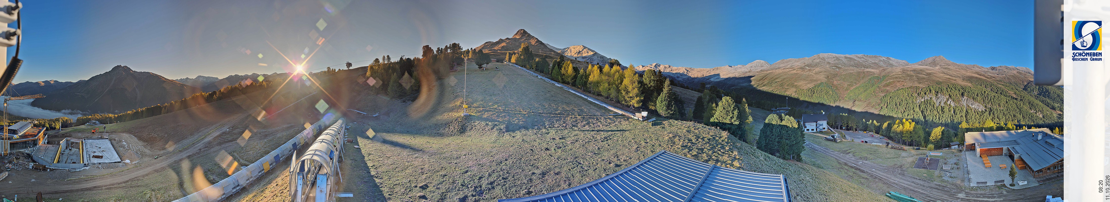 Archiv Foto Webcam Schöneben - Panoramablick von der Mittelstation