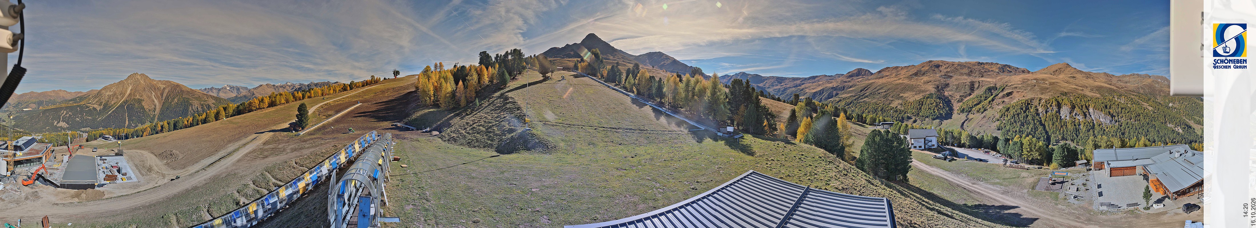 Archiv Foto Webcam Schöneben - Panoramablick von der Mittelstation