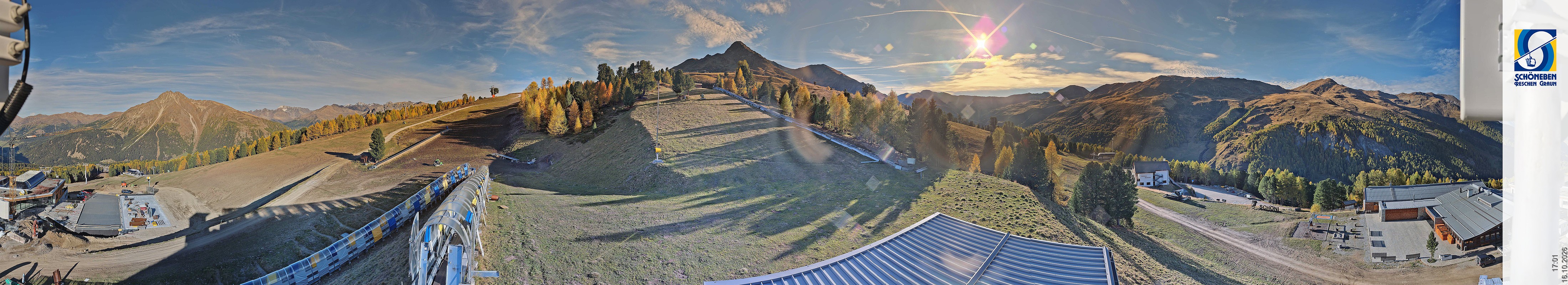 Archiv Foto Webcam Schöneben - Panoramablick von der Mittelstation