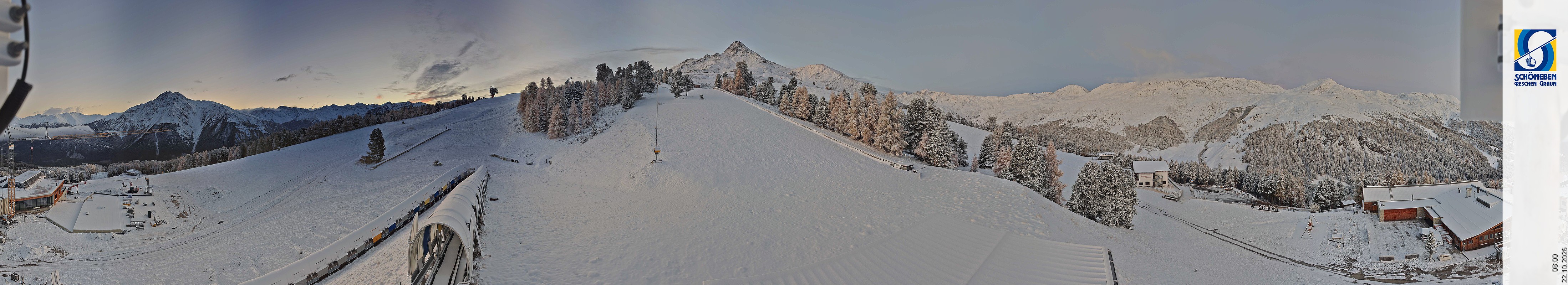 Archiv Foto Webcam Schöneben - Panoramablick von der Mittelstation
