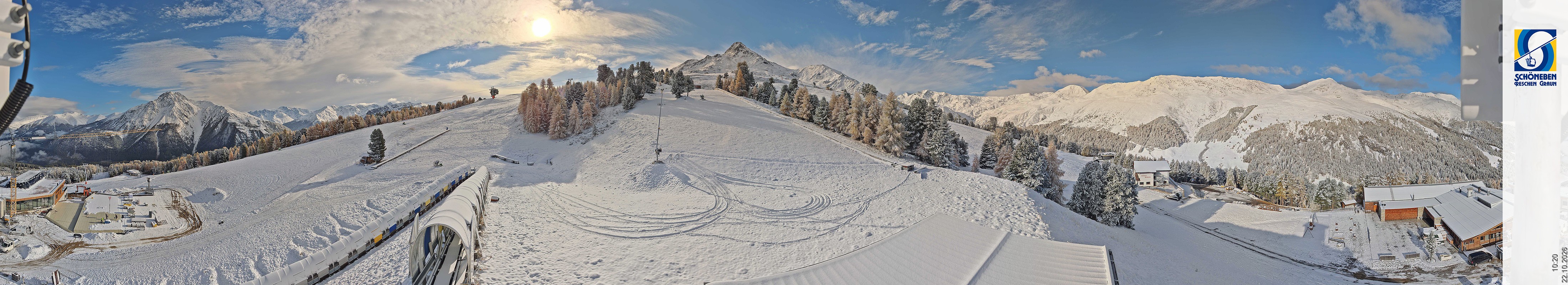 Archiv Foto Webcam Schöneben - Panoramablick von der Mittelstation