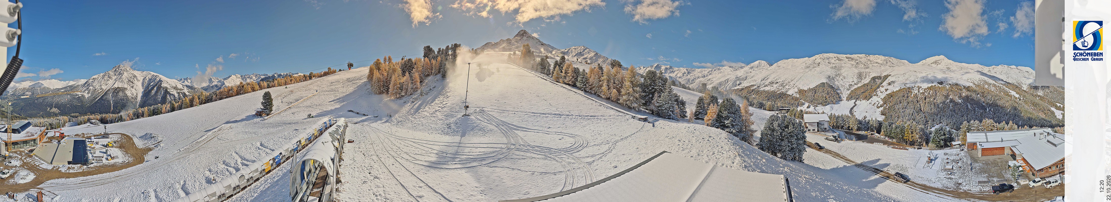 Archiv Foto Webcam Schöneben - Panoramablick von der Mittelstation