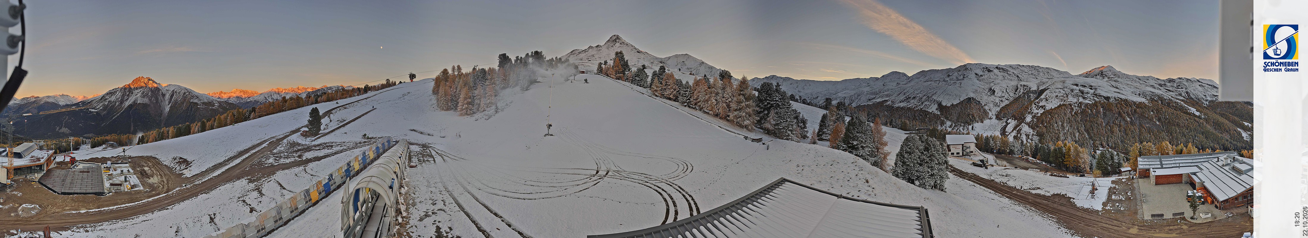 Archiv Foto Webcam Schöneben - Panoramablick von der Mittelstation
