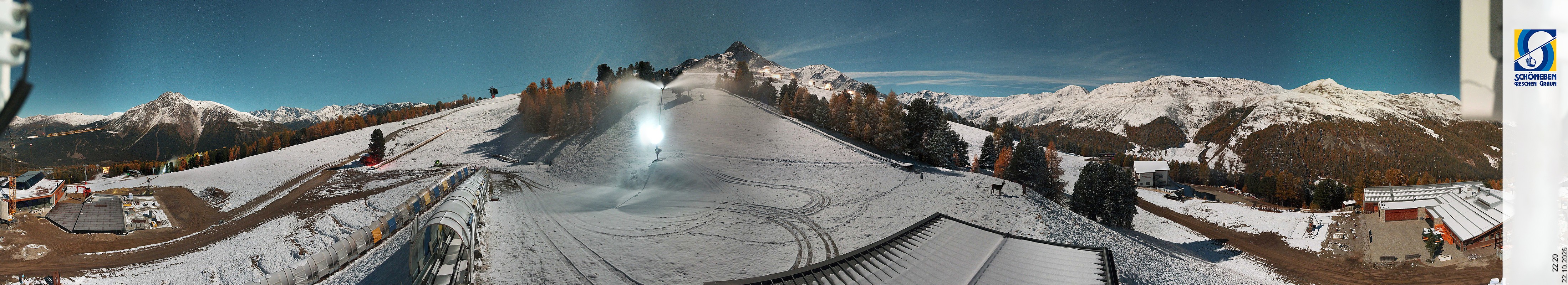 Archiv Foto Webcam Schöneben - Panoramablick von der Mittelstation