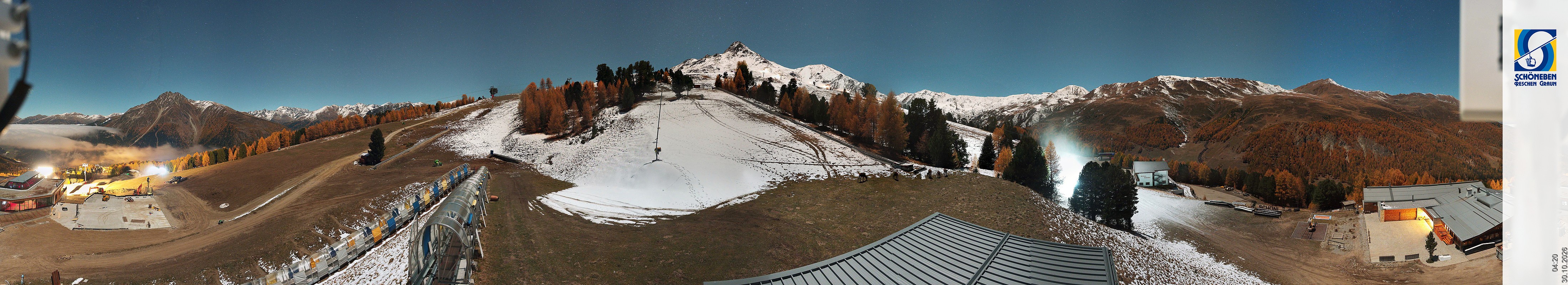 Archiv Foto Webcam Schöneben - Panoramablick von der Mittelstation