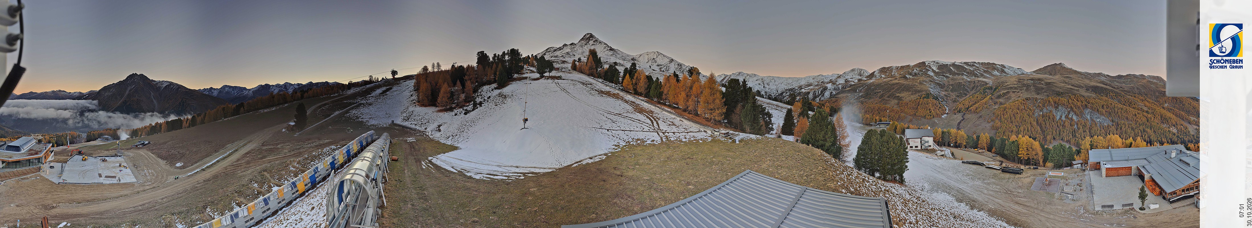 Archiv Foto Webcam Schöneben - Panoramablick von der Mittelstation
