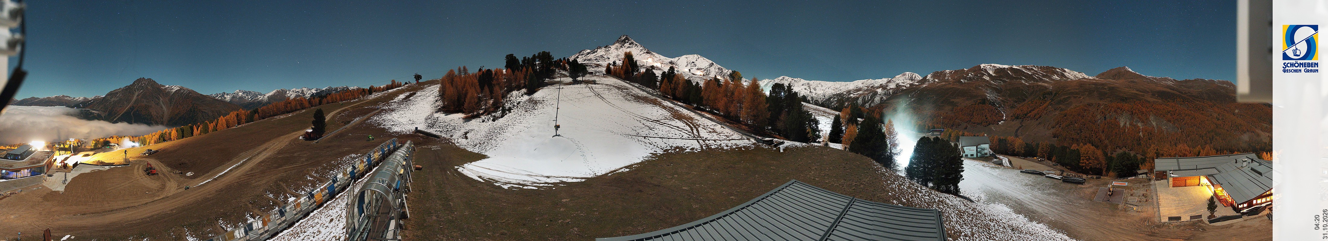 Archiv Foto Webcam Schöneben - Panoramablick von der Mittelstation