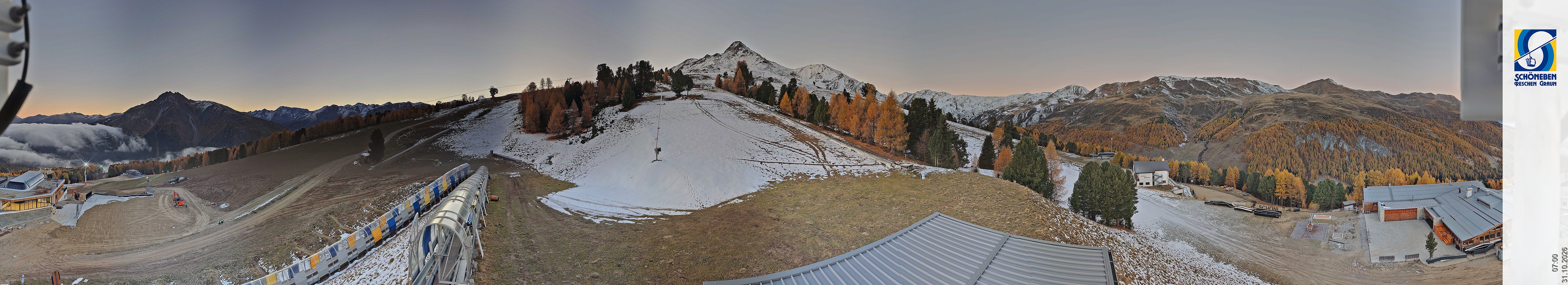 Archiv Foto Webcam Schöneben - Panoramablick von der Mittelstation