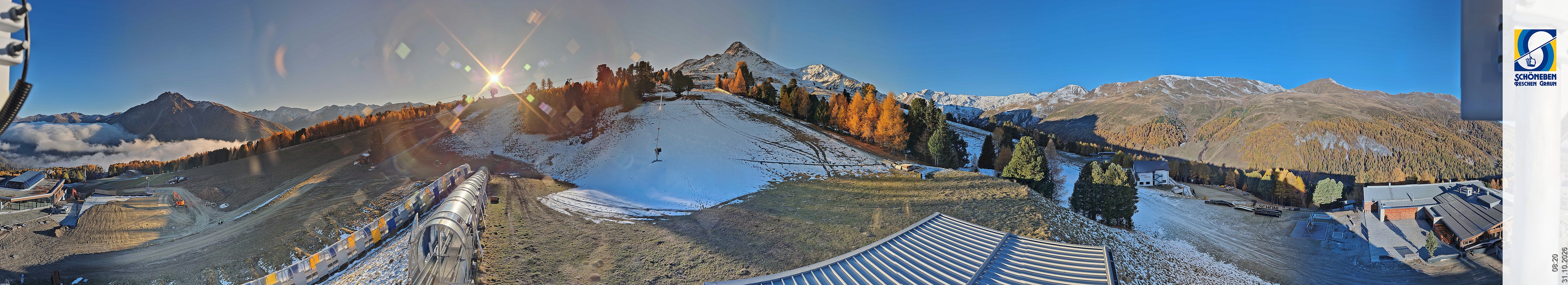 Archiv Foto Webcam Schöneben - Panoramablick von der Mittelstation