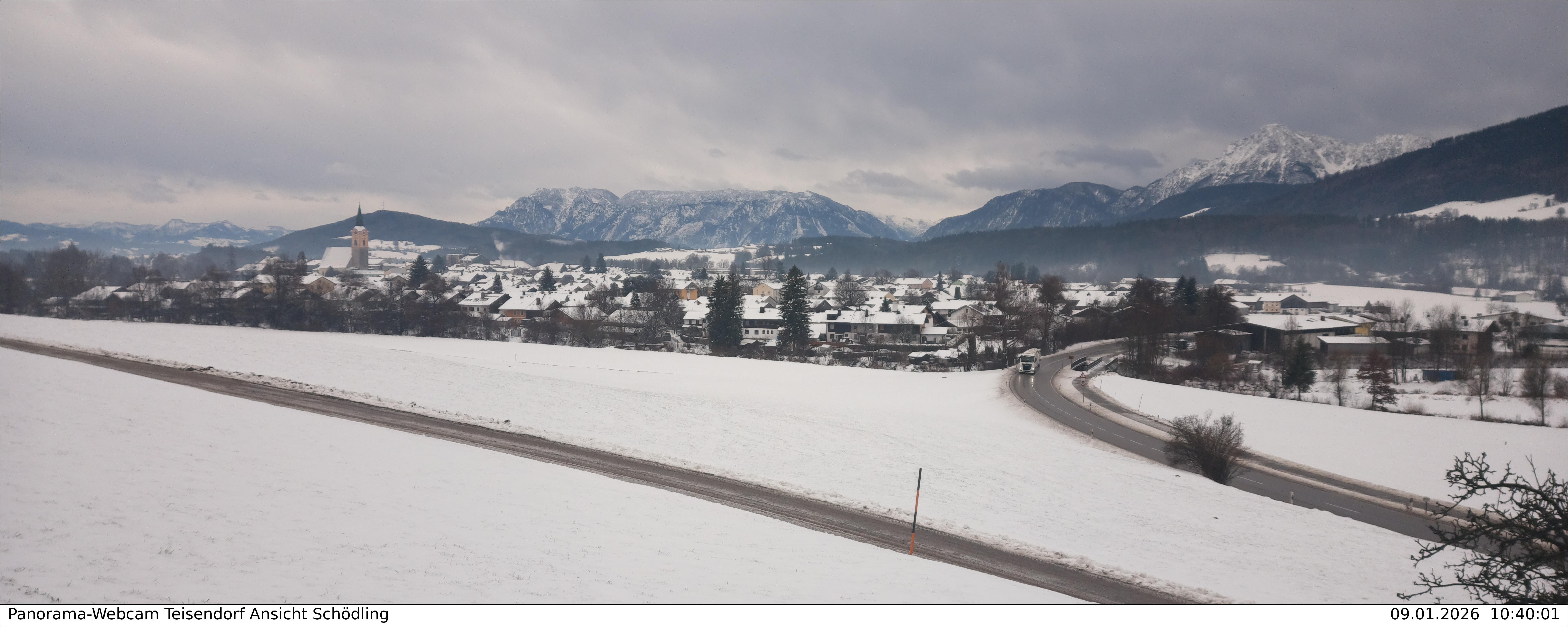Archiv Foto Webcam Blick auf Teisendorf