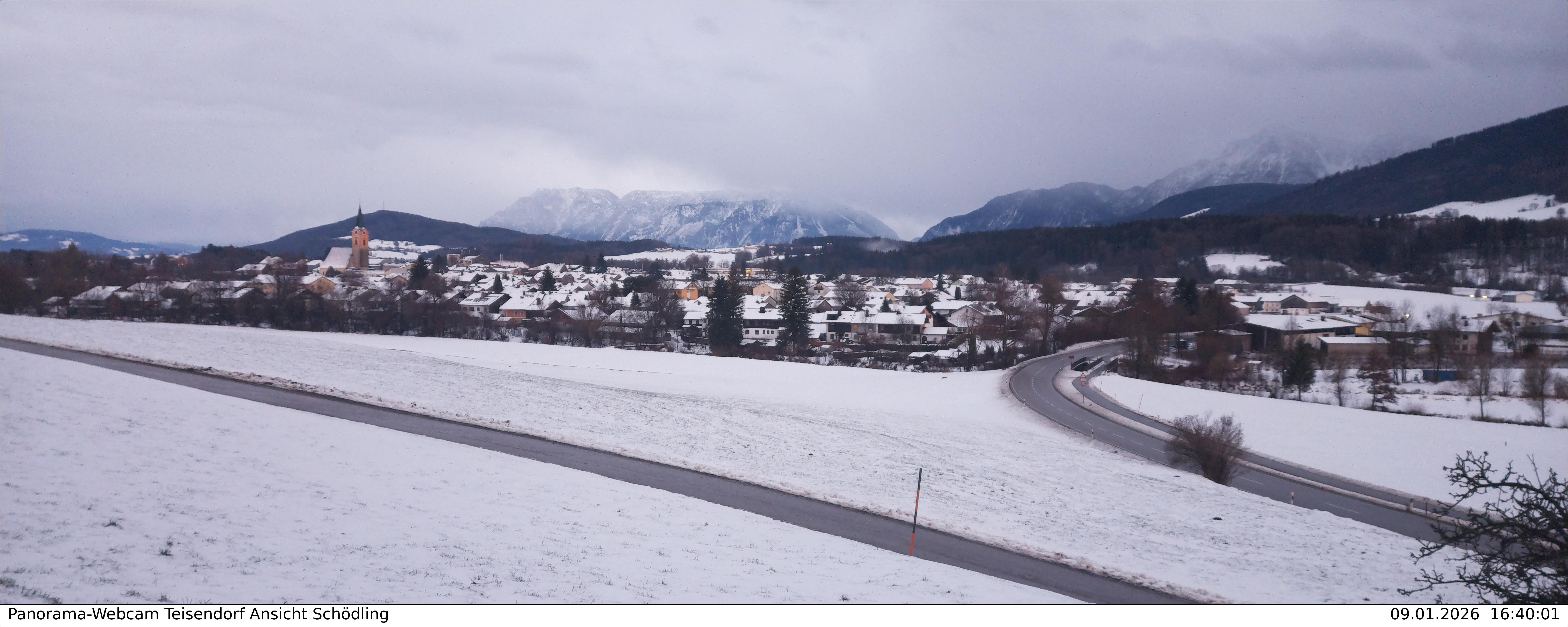 Archiv Foto Webcam Blick auf Teisendorf