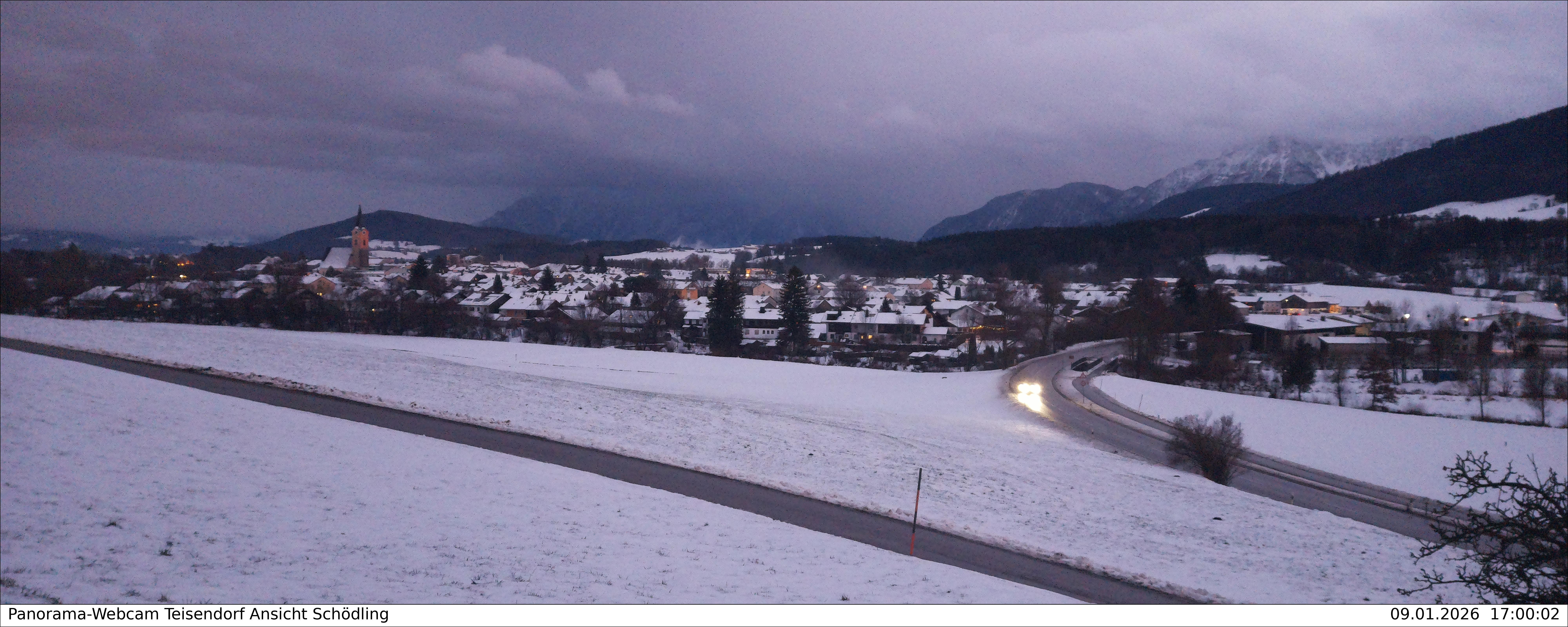 Archiv Foto Webcam Blick auf Teisendorf