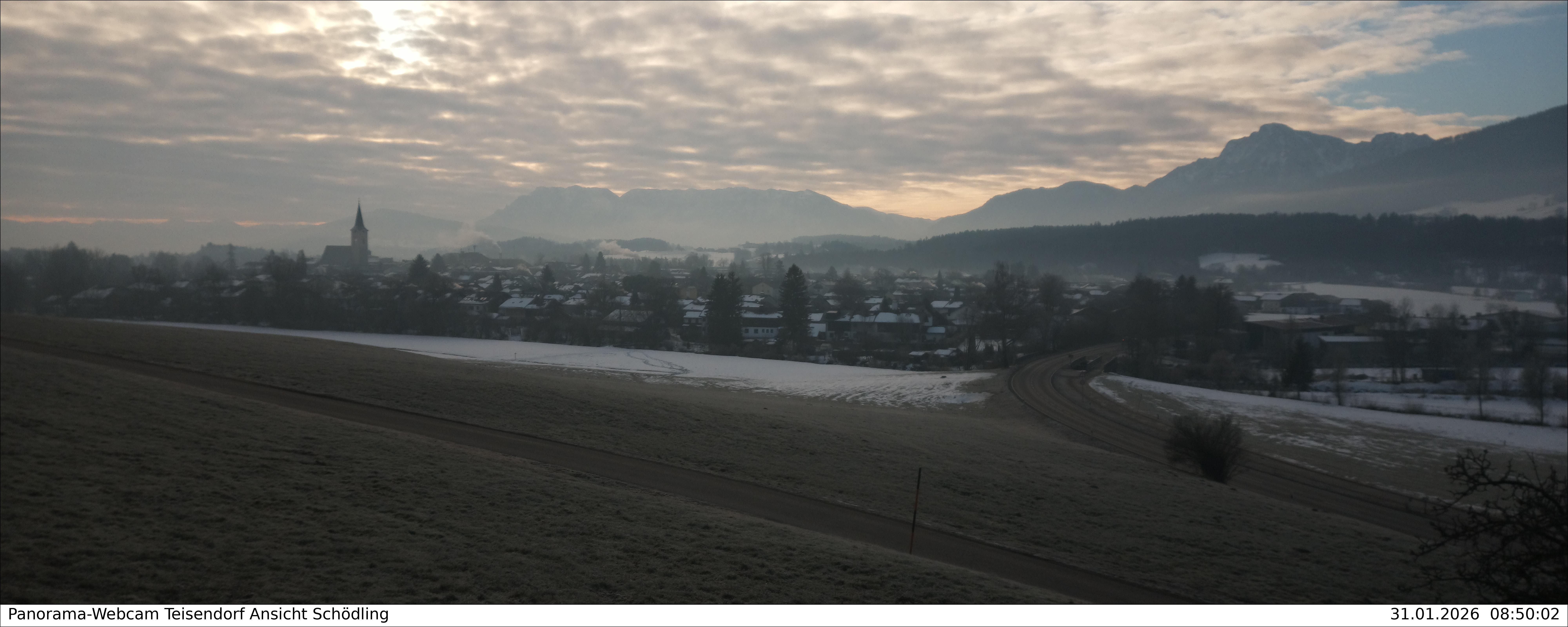 Archiv Foto Webcam Blick auf Teisendorf