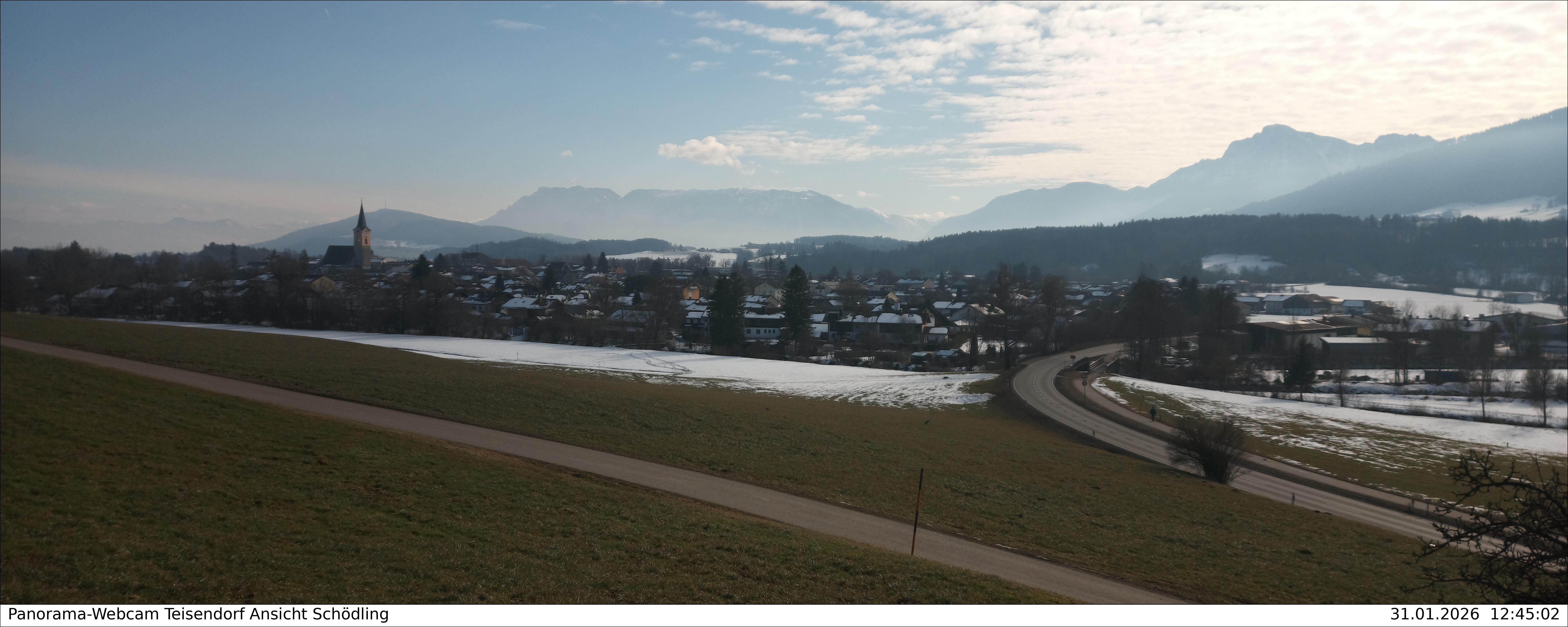 Archiv Foto Webcam Blick auf Teisendorf