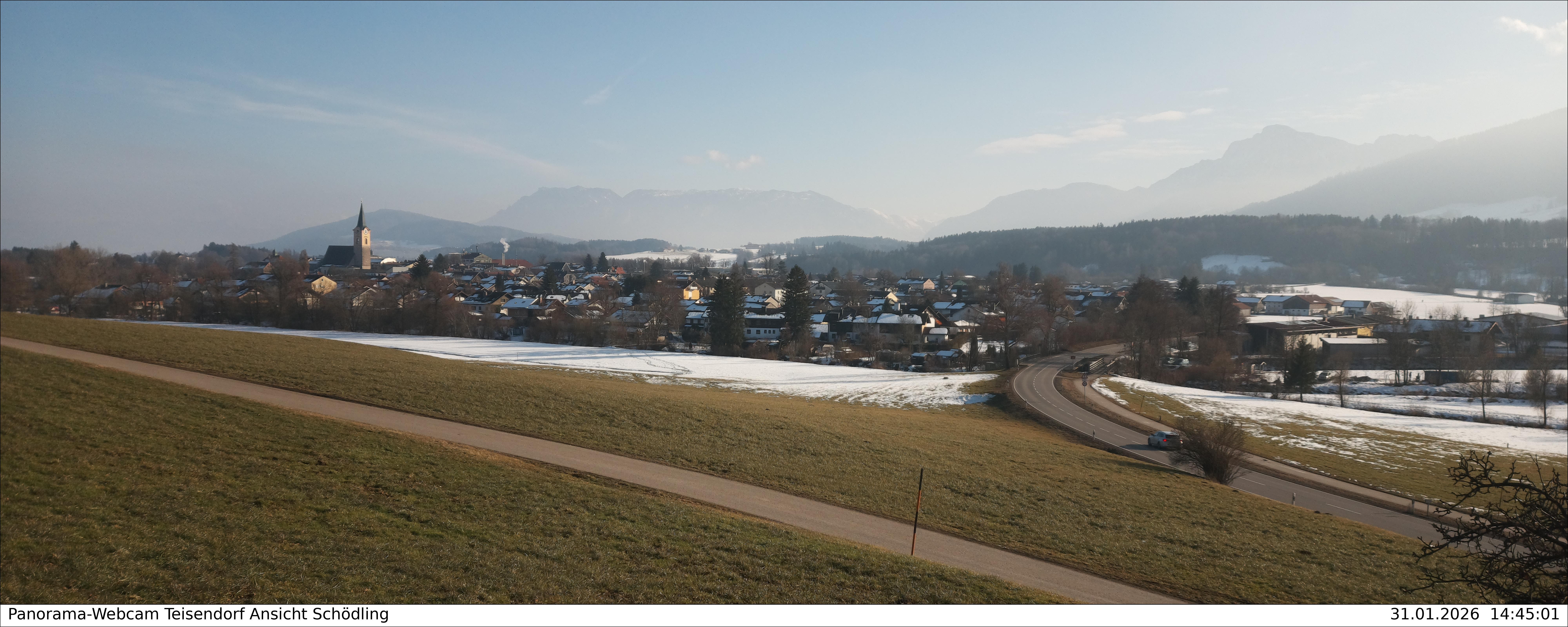 Archiv Foto Webcam Blick auf Teisendorf