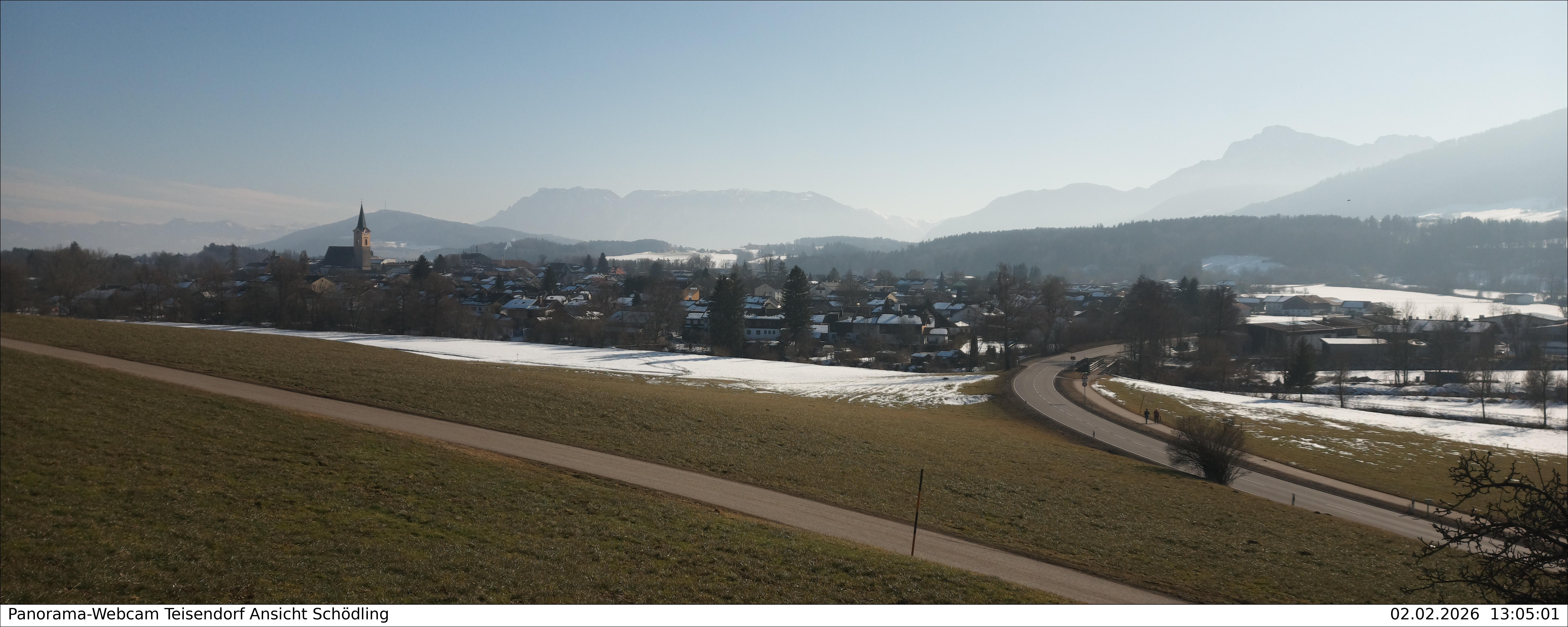 Archiv Foto Webcam Blick auf Teisendorf