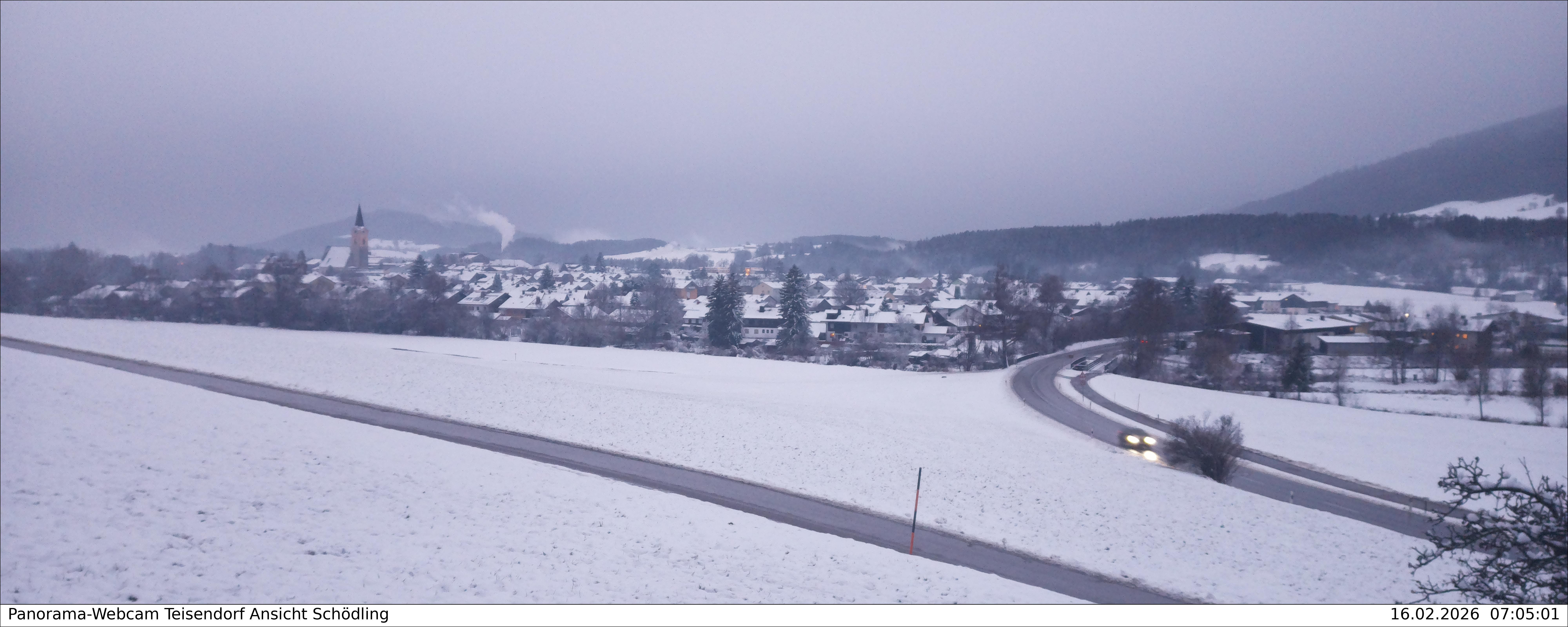 Archiv Foto Webcam Blick auf Teisendorf