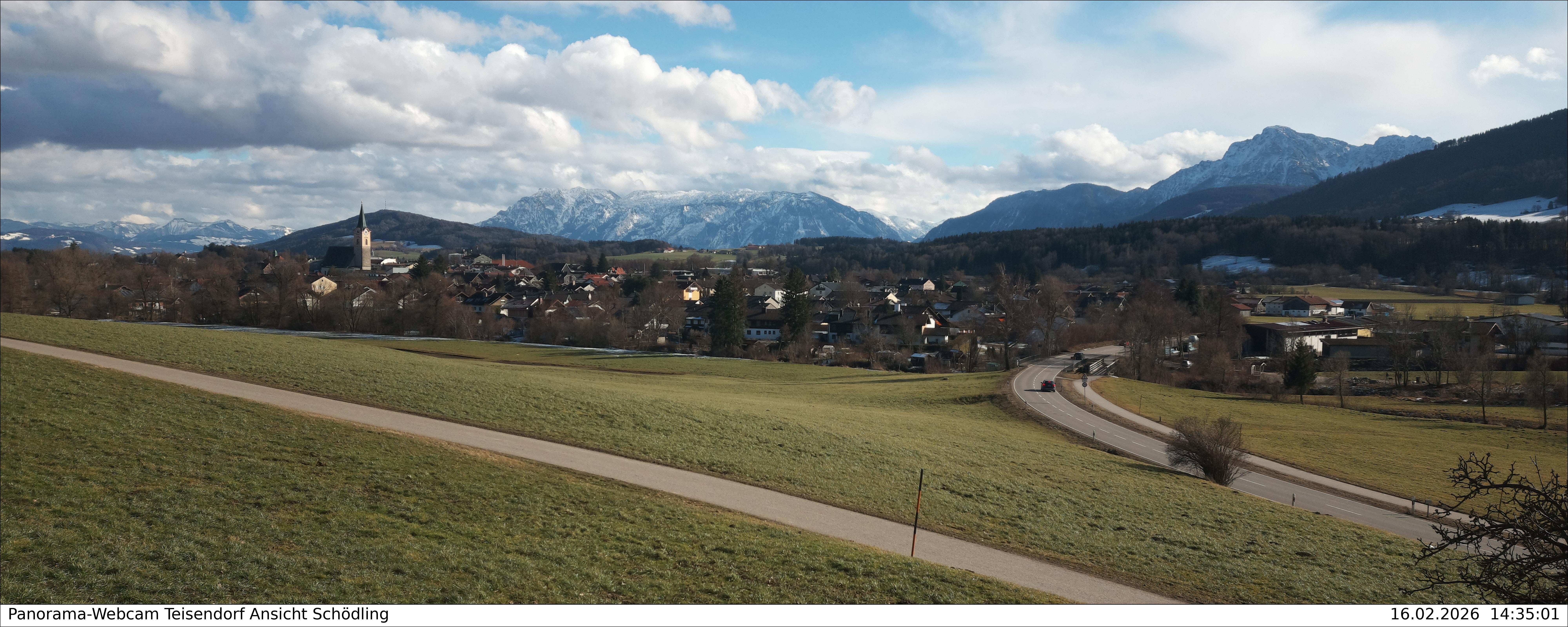 Archiv Foto Webcam Blick auf Teisendorf