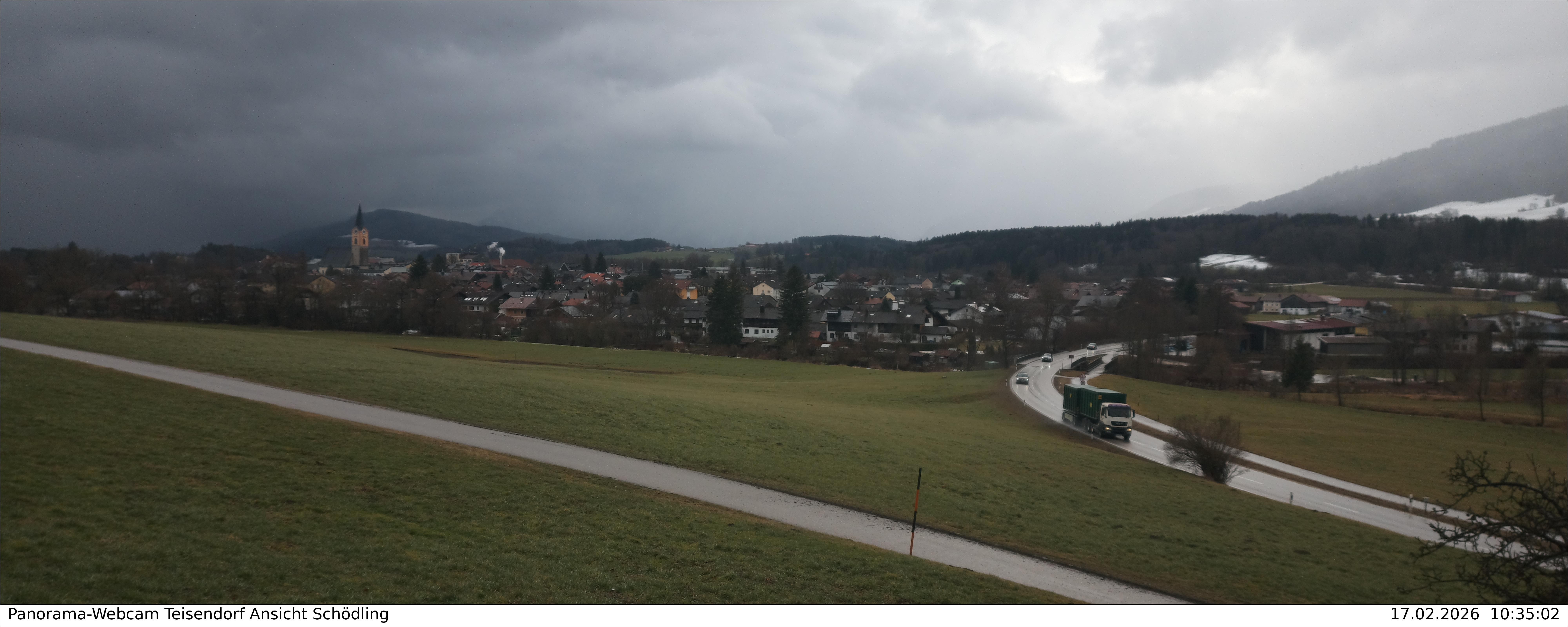 Archiv Foto Webcam Blick auf Teisendorf