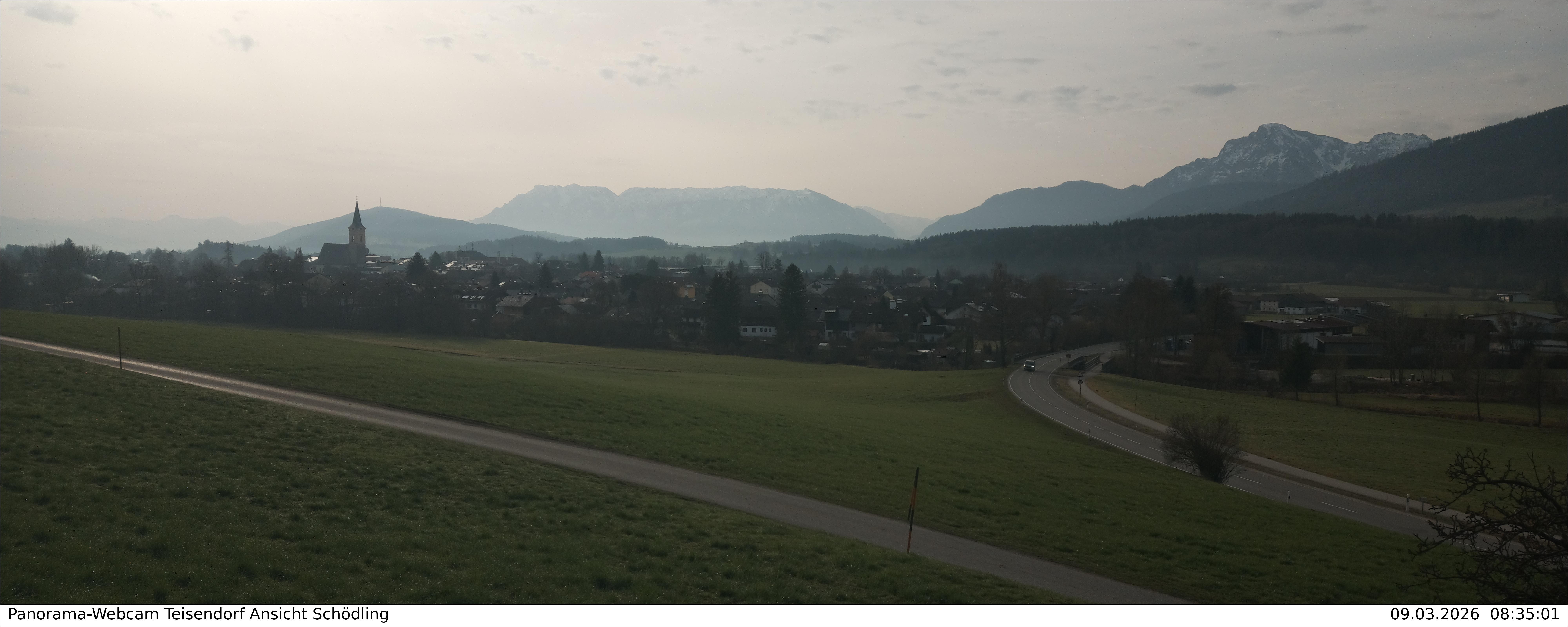 Archiv Foto Webcam Blick auf Teisendorf