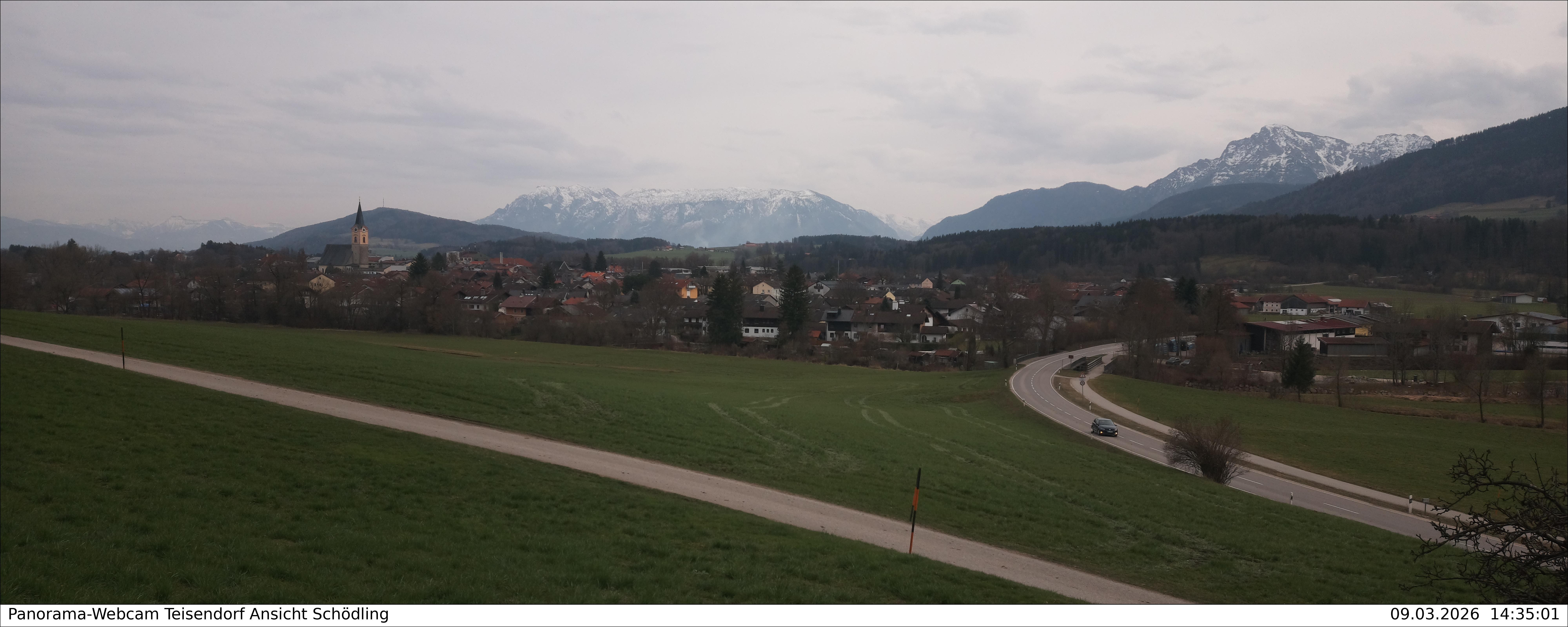 Archiv Foto Webcam Blick auf Teisendorf