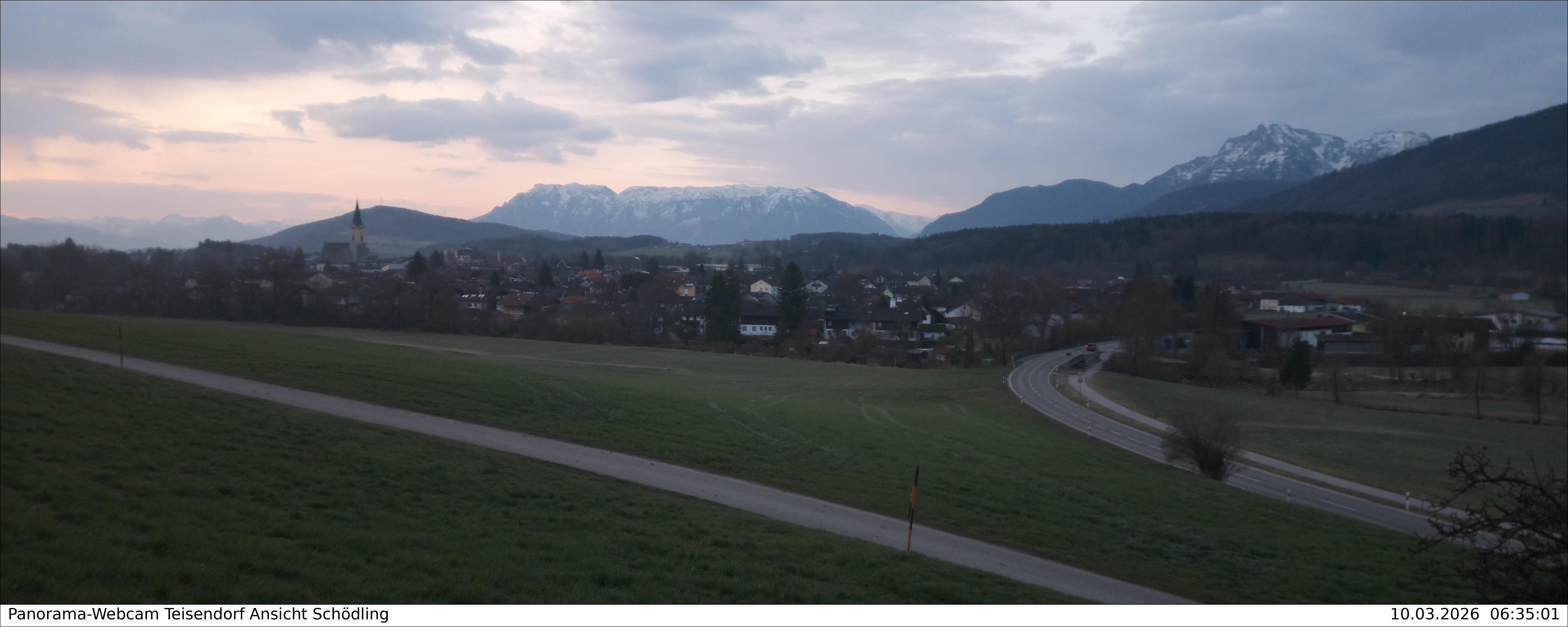 Archiv Foto Webcam Blick auf Teisendorf