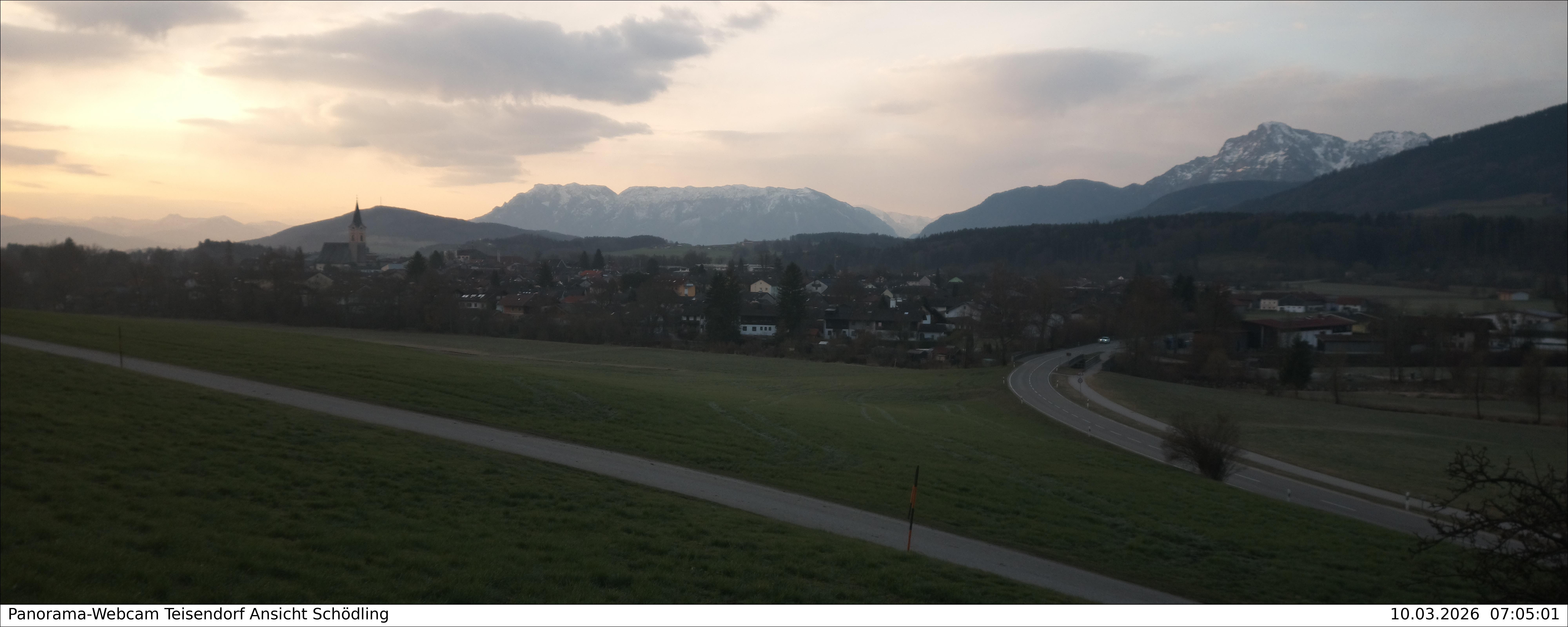 Archiv Foto Webcam Blick auf Teisendorf