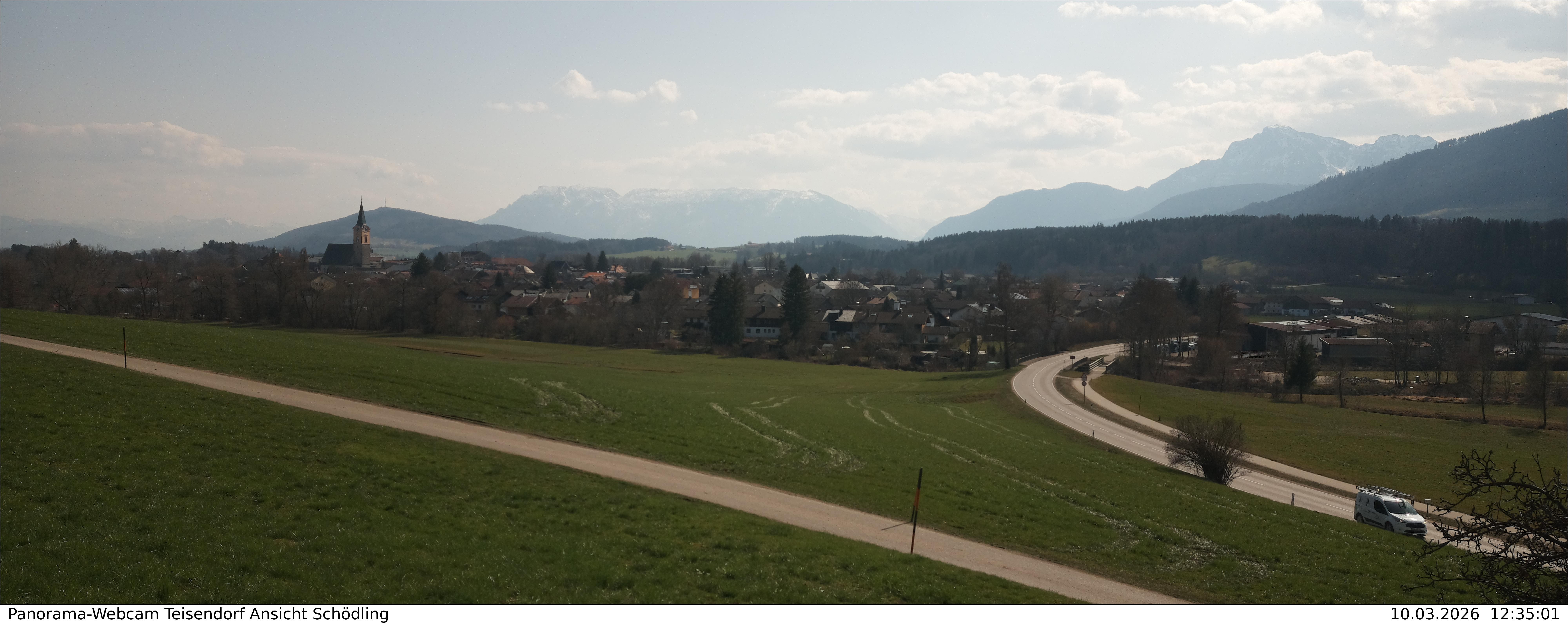 Archiv Foto Webcam Blick auf Teisendorf