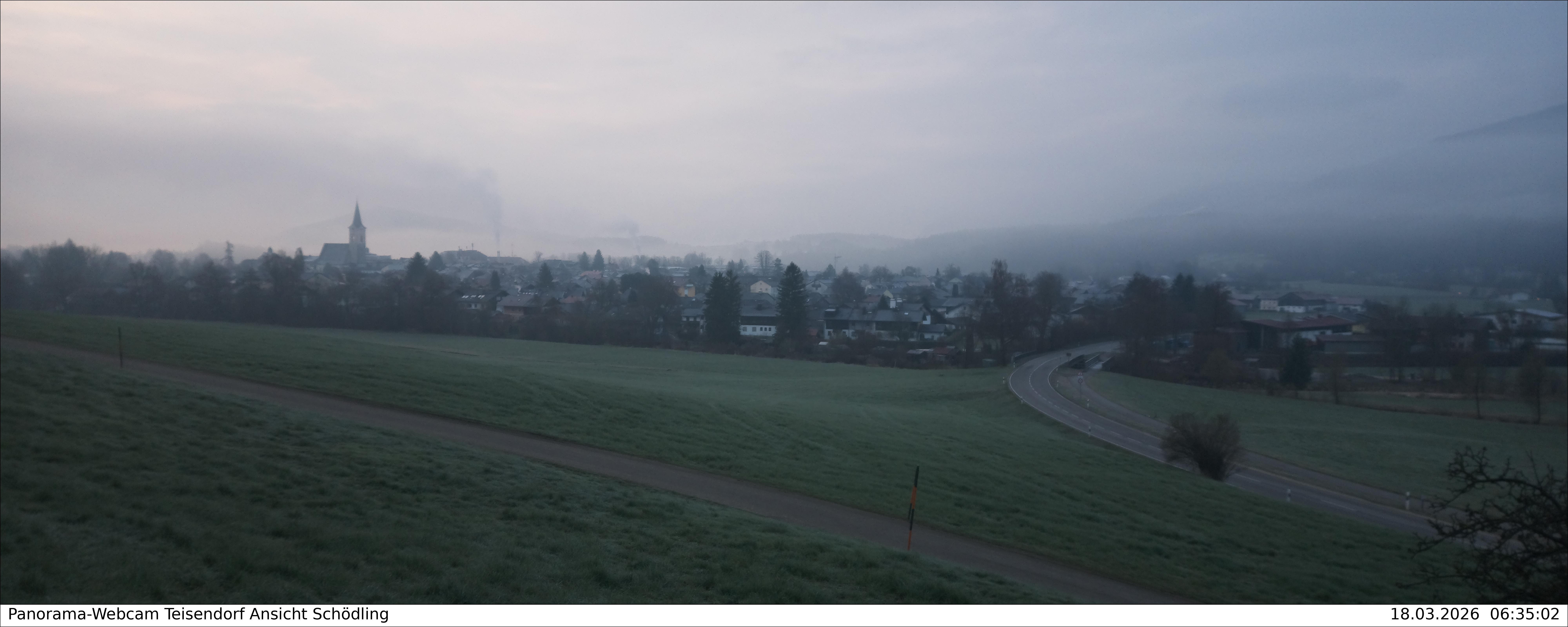 Archiv Foto Webcam Blick auf Teisendorf