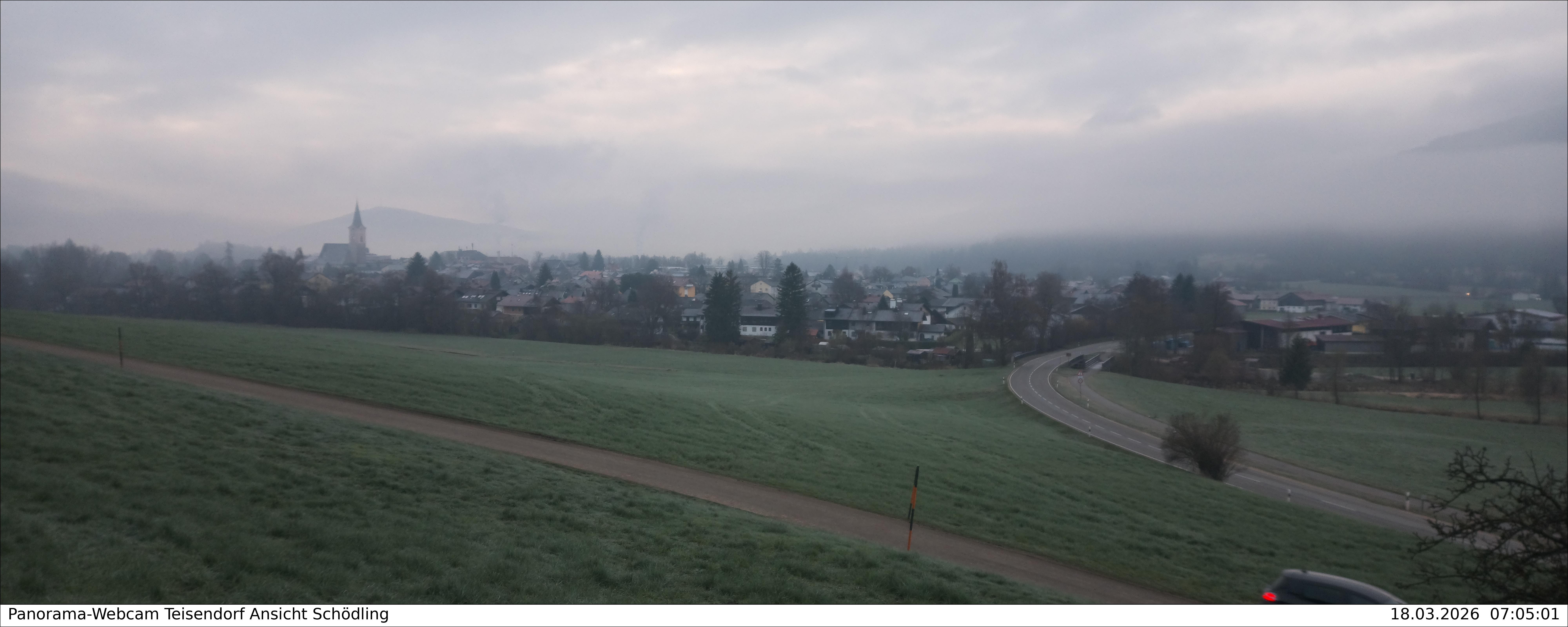 Archiv Foto Webcam Blick auf Teisendorf
