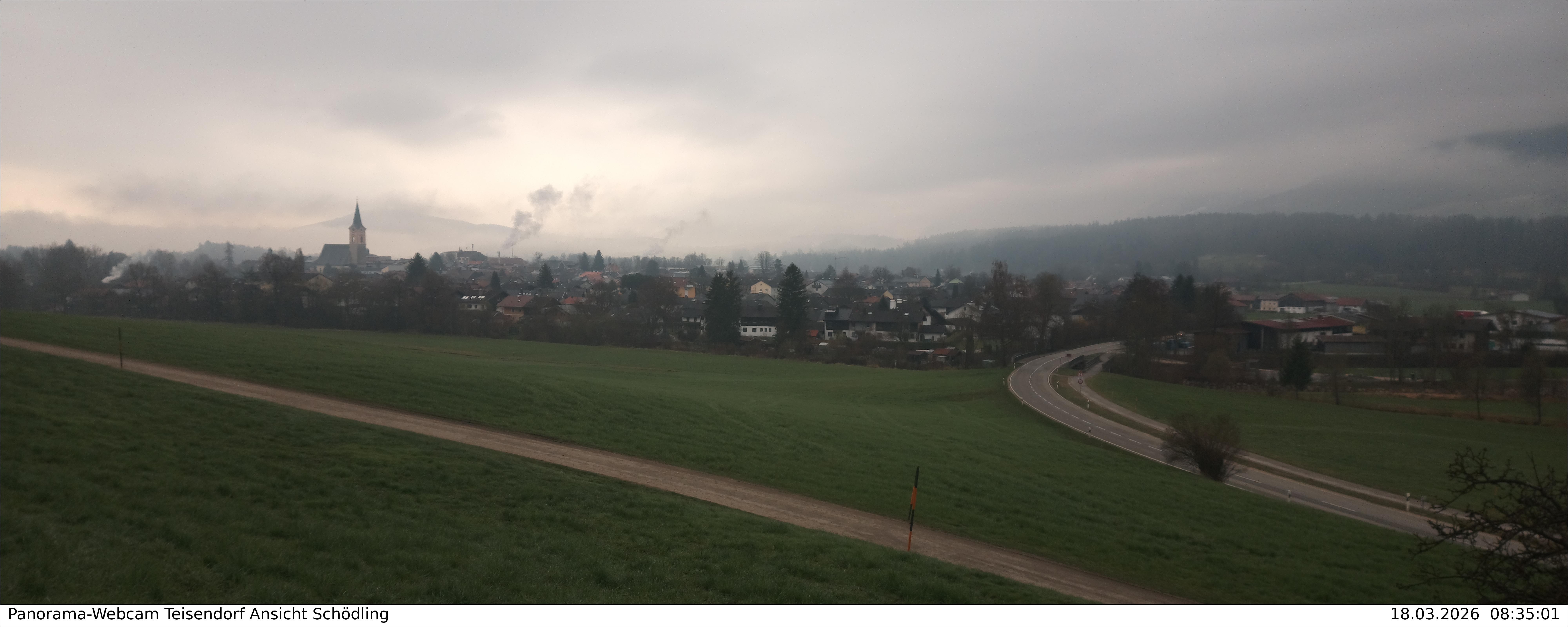 Archiv Foto Webcam Blick auf Teisendorf