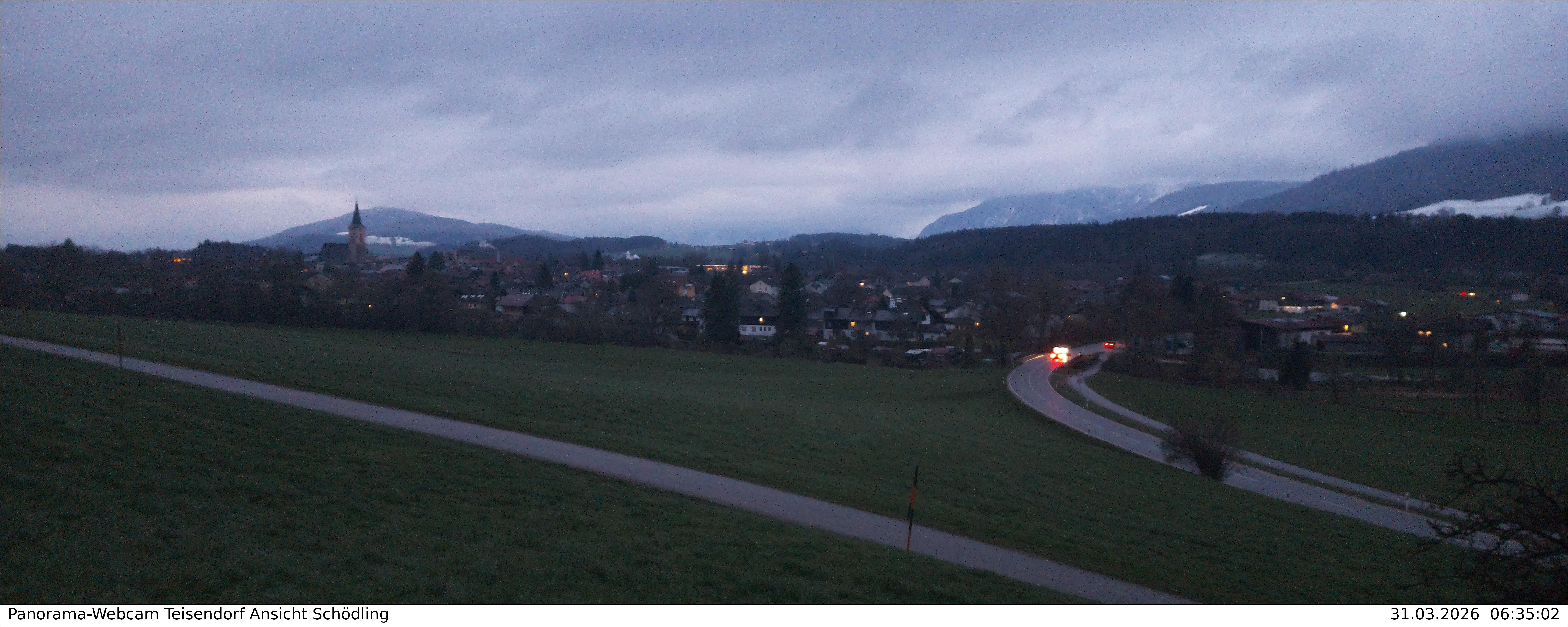Archiv Foto Webcam Blick auf Teisendorf