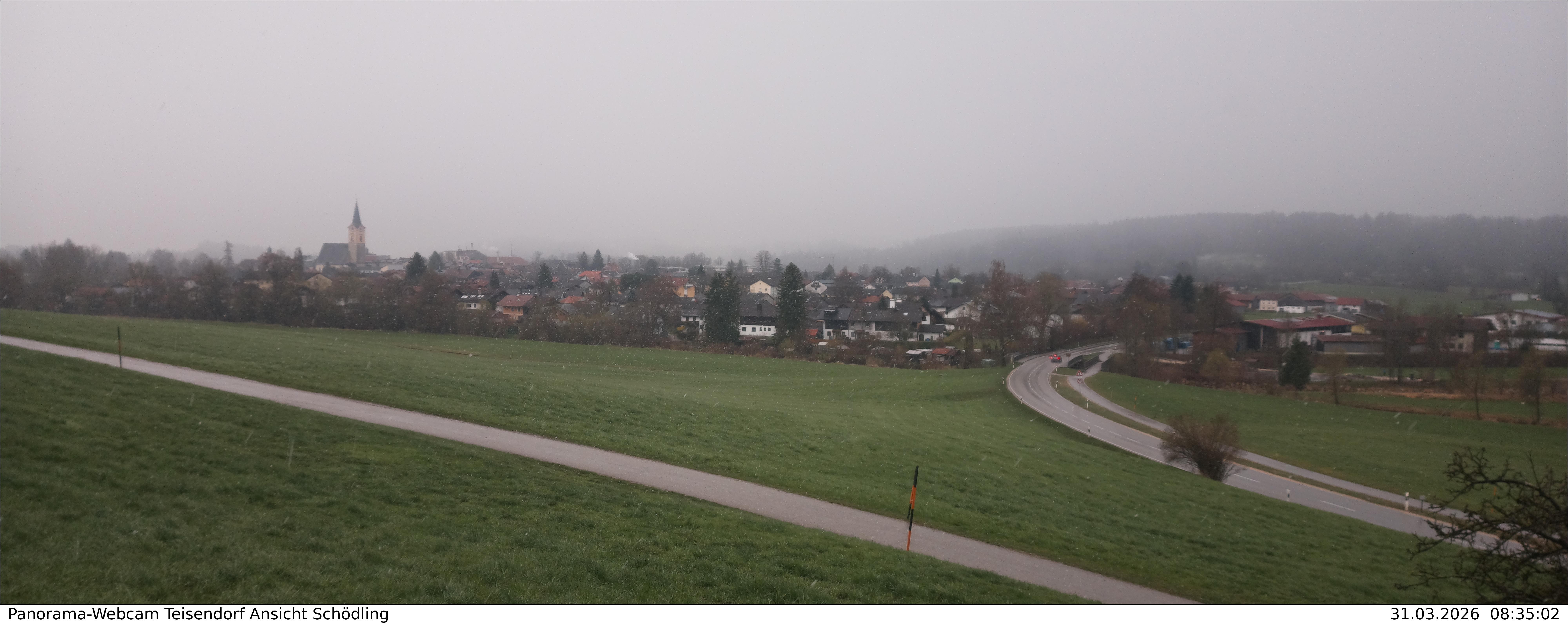 Archiv Foto Webcam Blick auf Teisendorf