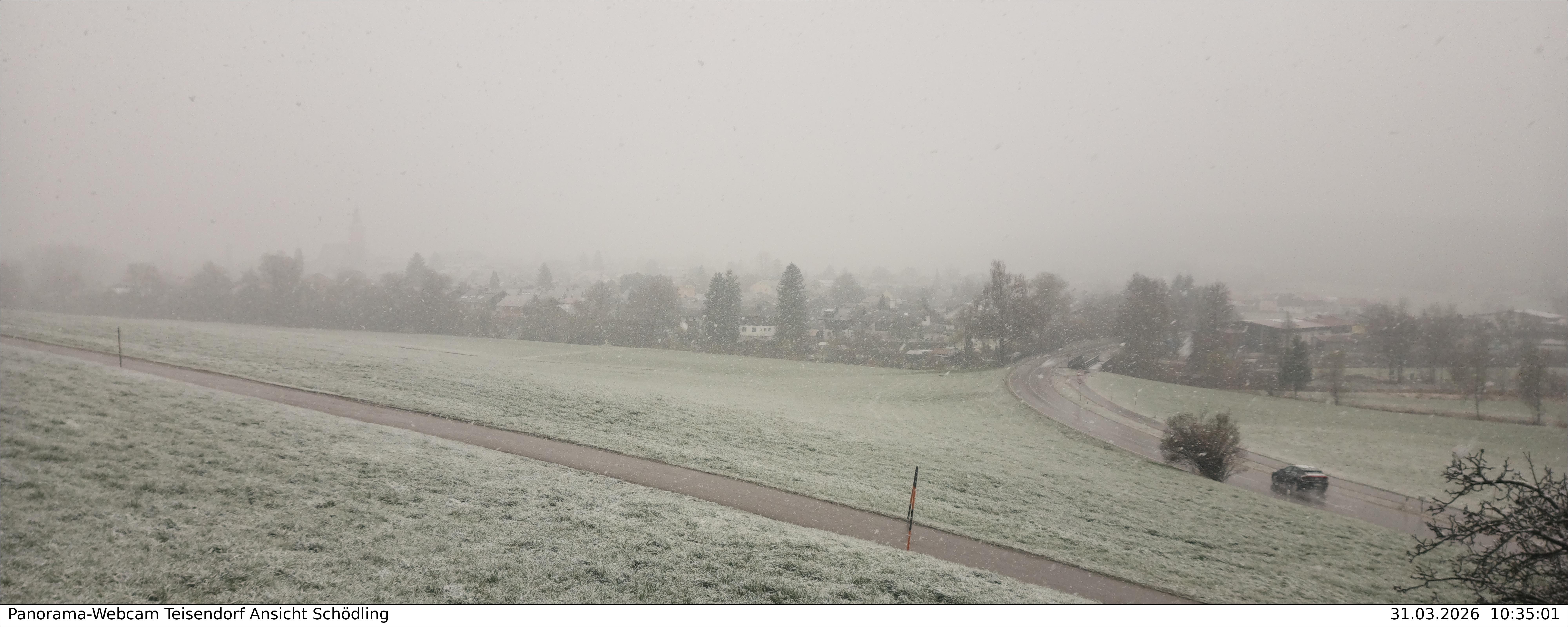 Archiv Foto Webcam Blick auf Teisendorf