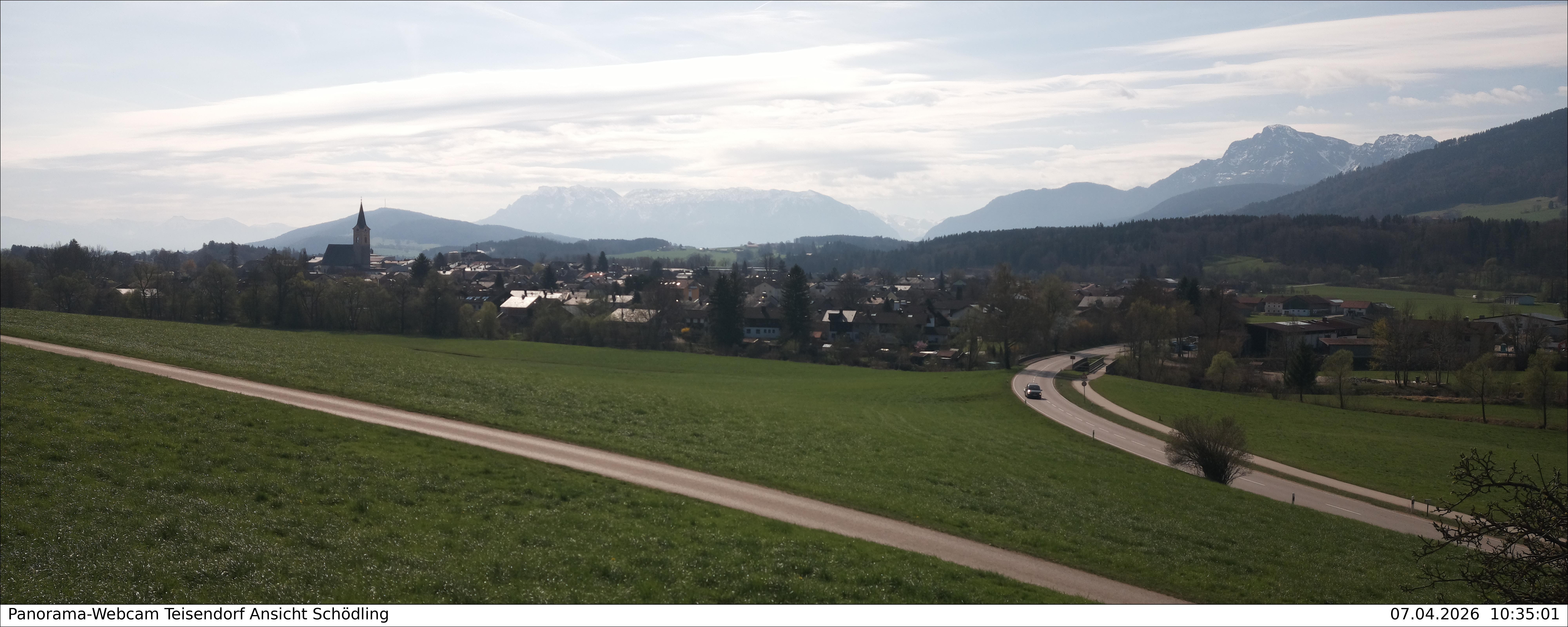 Archiv Foto Webcam Blick auf Teisendorf