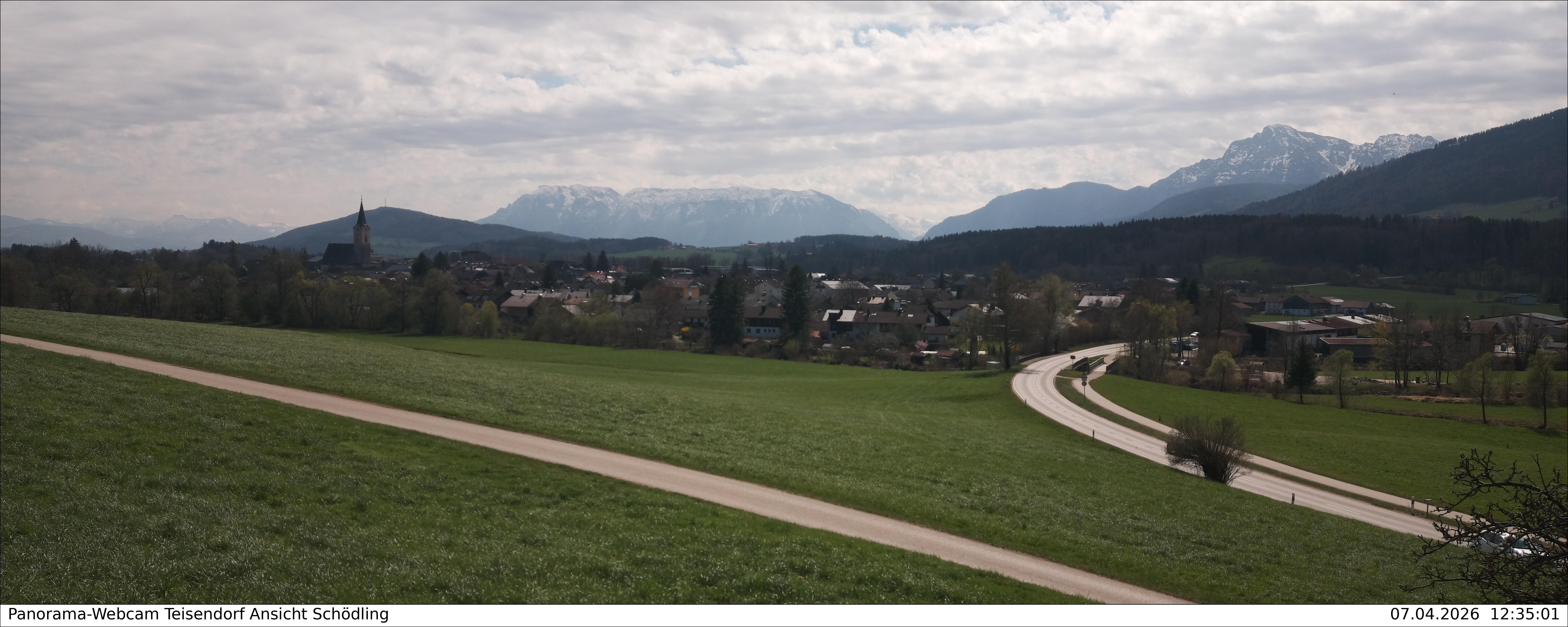 Archiv Foto Webcam Blick auf Teisendorf