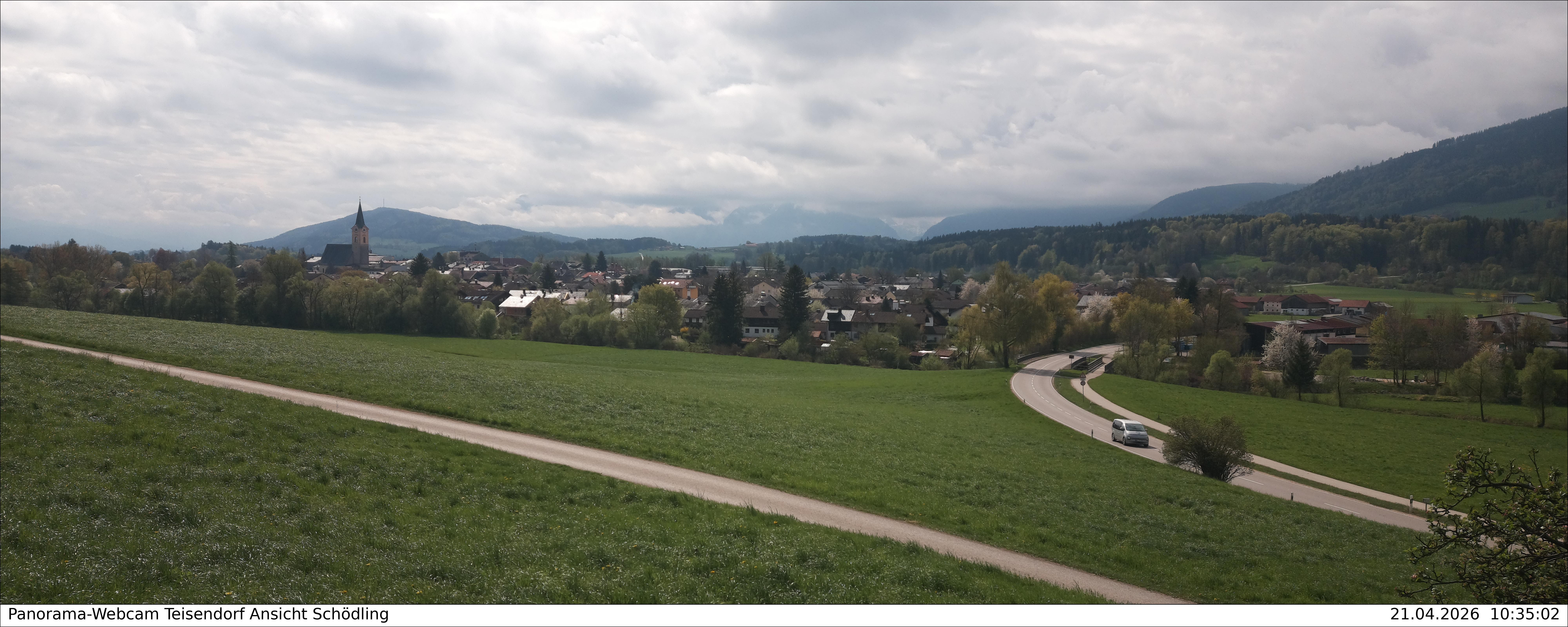 Archiv Foto Webcam Blick auf Teisendorf